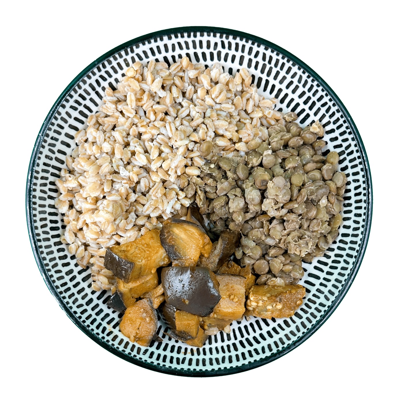 Farro, Lenticchie e Melanzane